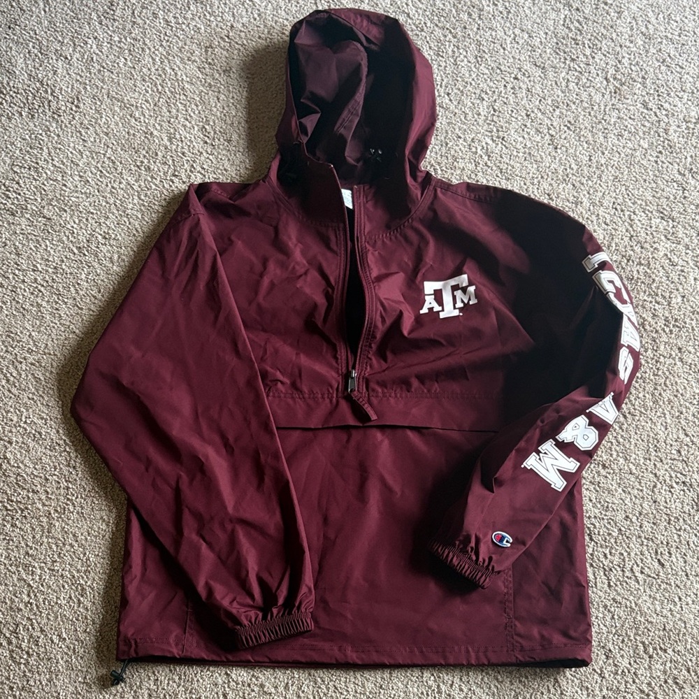 Champion Burgundy Half-Zip Jacket